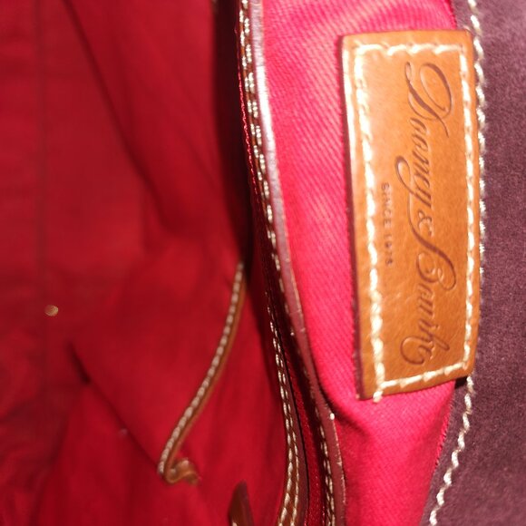 DOONEY & BOURKE~Burgandy Suede Hobo Bag - Picture 6 of 6